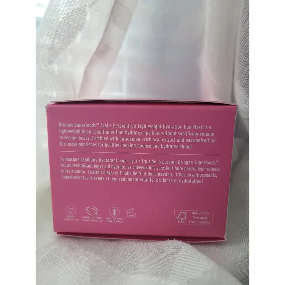 ​Briogeo Superfoods Acai + Passionfruit Lightweight Hydration Hair Mask 8 floz